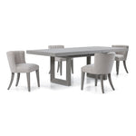 Fresh Perspective Cascade 5-Piece Extendable Dining Set - Dovetail Grey