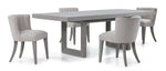Fresh Perspective Cascade 5-Piece Extendable Dining Set - Dovetail Grey