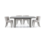 Fresh Perspective Cascade 5-Piece Extendable Dining Set - Dovetail Grey