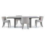Fresh Perspective Cascade 5-Piece Extendable Dining Set - Dovetail Grey