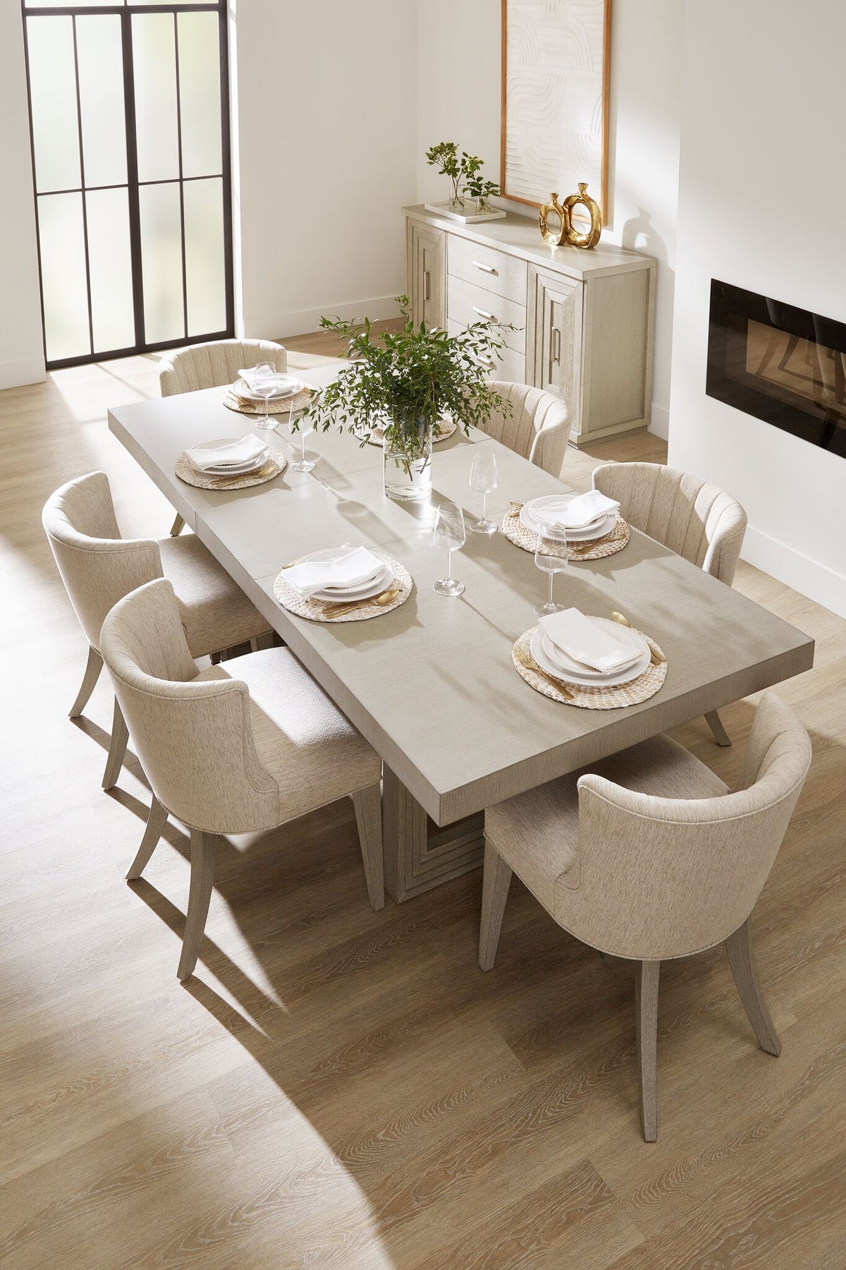 Fresh Perspective Cascade Extendable Dining Table Dovetail Grey Leon s fresh-perspective-cascade-extendable-dining-table-dovetail-grey-leon-s