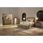 Fresh Perspective Cascade 6-Piece King Storage Bench Bedroom Package - Dovetail Grey