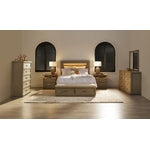 Fresh Perspective Cascade 6-Piece King Storage Bench Bedroom Package - Dovetail Grey
