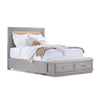 Fresh Perspective Cascade 3-Piece King Storage Bench Bed - Dovetail Grey