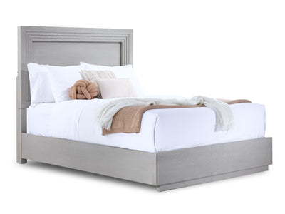 Fresh Perspective Cascade 3-Piece Queen Panel Bed - Dovetail Grey