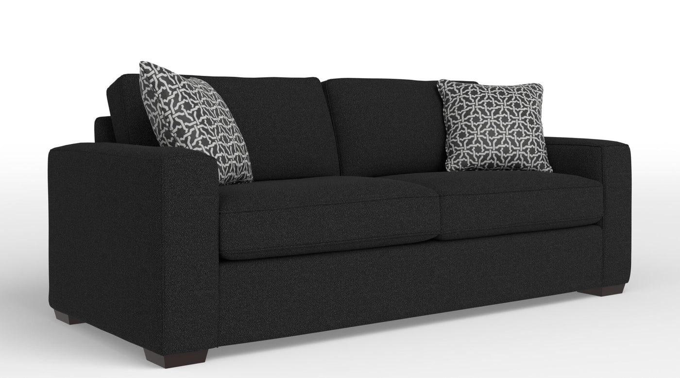 Celeste Queen Sofa Bed with Innerspring Mattress - Sutton Black