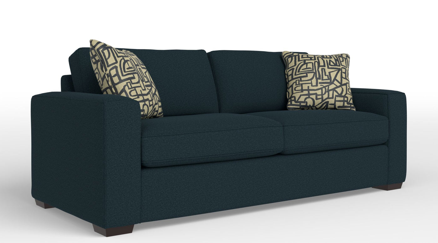Celeste Queen Sofa Bed with Innerspring Mattress - Dexter Dark Blue