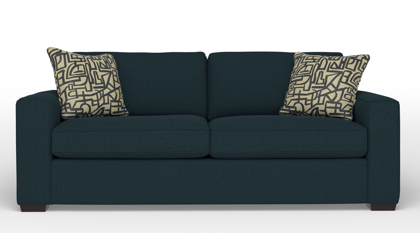 Celeste Queen Sofa Bed with Innerspring Mattress - Dexter Dark Blue