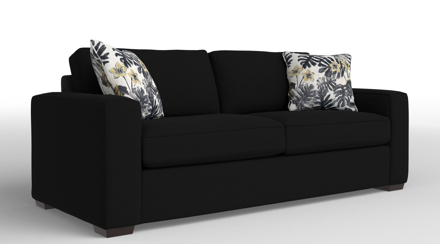 Celeste Queen Sofa Bed with Innerspring Mattress - Jacob Dark Grey