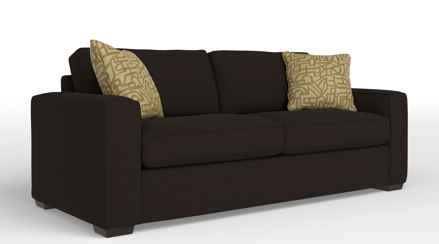 Celeste Queen Sofa Bed with Innerspring Mattress - Lido Brown