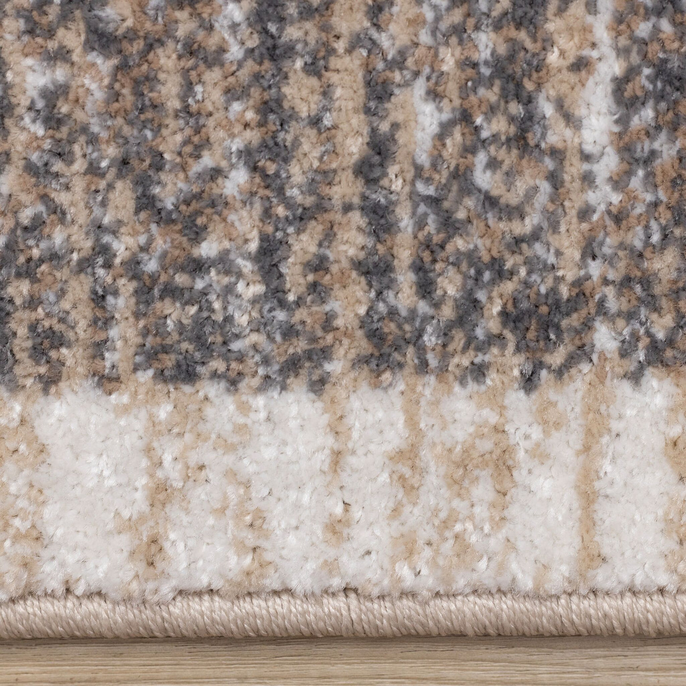 Earthly Essence 5'3" x 7'7" Distressed Border Area Rug - Taupe