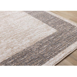 Earthly Essence 5'3" x 7'7" Distressed Border Area Rug - Taupe
