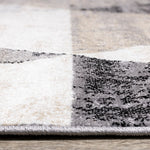 Stone Prism 5'3" x 7'7" Triangle Shapes Area Rug - Cream, Beige