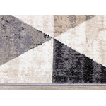 Stone Prism 5'3" x 7'7" Triangle Shapes Area Rug - Cream, Beige