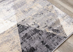 Stone Prism 5'3" x 7'7" Triangle Shapes Area Rug - Cream, Beige