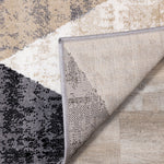 Stone Prism 5'3" x 7'7" Triangle Shapes Area Rug - Cream, Beige