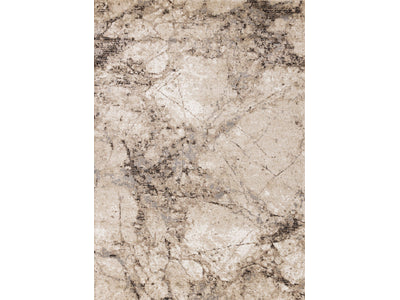 Natural Granite 6'7" x 9'10" Etched Stone Plush Area Rug - Beige
