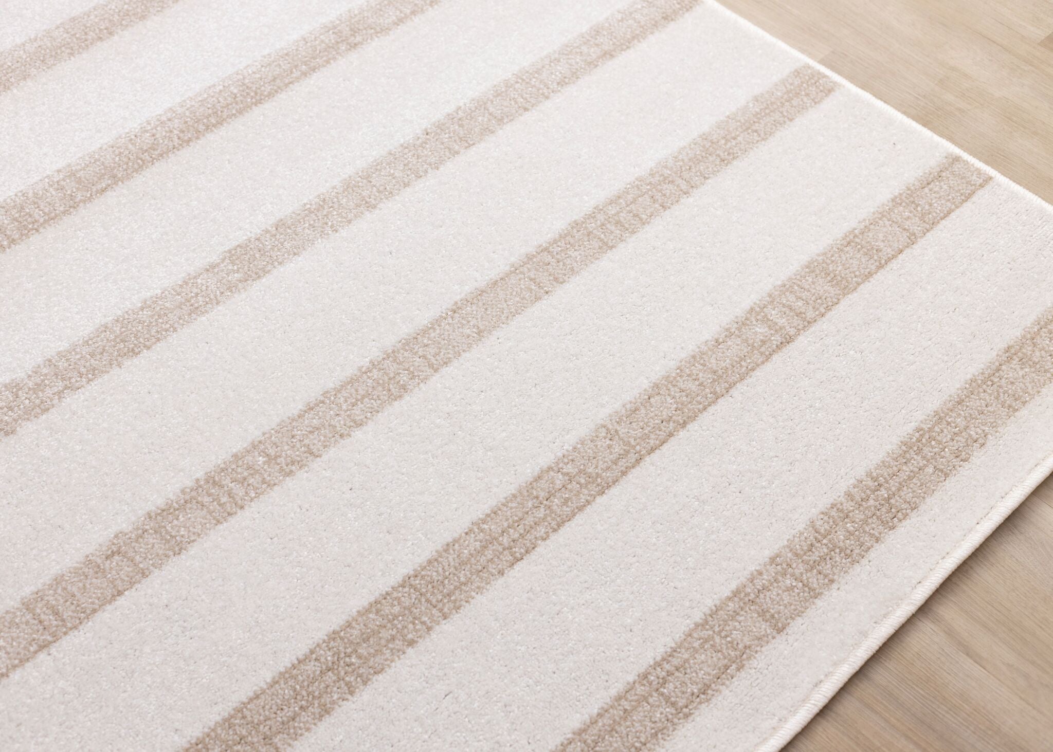 Beachwood Stripes 5'3" x 7'7" Striped Area Rug - Cream