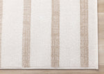Beachwood Stripes 6'7" x 9'10" Striped Area Rug - Cream