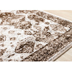 Antique Charm 5'3" x 7'7" Distressed Classic Area Rug - Brown, Grey, White