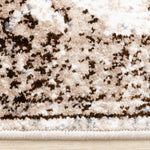 Antique Charm 6'7" x 9'6" Distressed Classic Area Rug - Brown, Grey, White