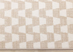 Gentle Wave 5'3" x 7'7" Wavy Line Area Rug - Beige, Cream