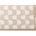 Gentle Wave 6'7"" x 9'10" Wavy Line Area Rug - Beige, Cream