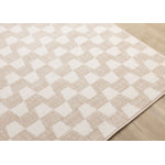 Gentle Wave 5'3" x 7'7" Wavy Line Area Rug - Beige, Cream