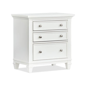 Charleston Night Table - Dove White