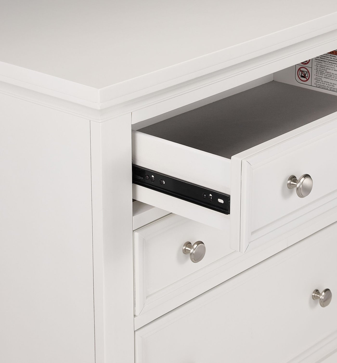 Charleston Night Table - Dove White
