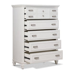 Charleston 5-Drawer Chest- Dove White