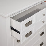 Charleston 5-Drawer Chest- Dove White
