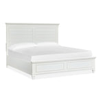 Charleston 3 - Piece King Panel Bed - Dove White