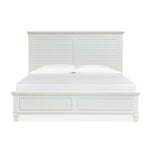 Charleston 3 - Piece King Panel Bed - Dove White