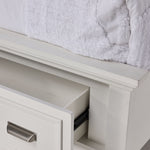 Charleston 3 - Piece Queen Storage Bed - Dove White
