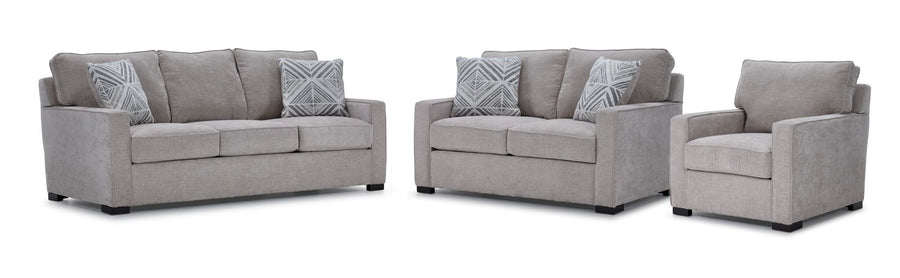 Charlotte Sofa, Loveseat and Chair Set - Air