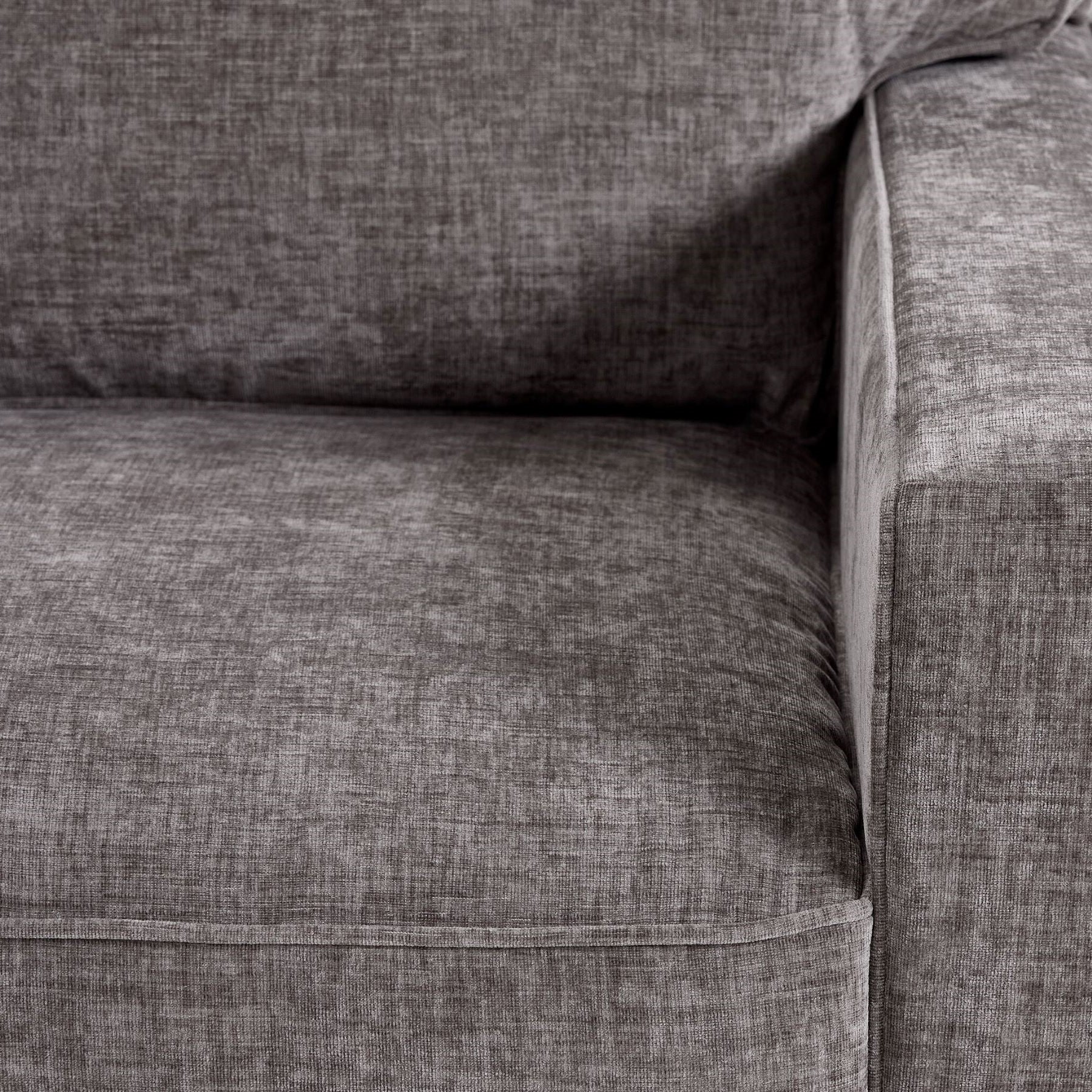 Charlotte 4-Piece Sectional with Left-Facing Chaise - Pewter