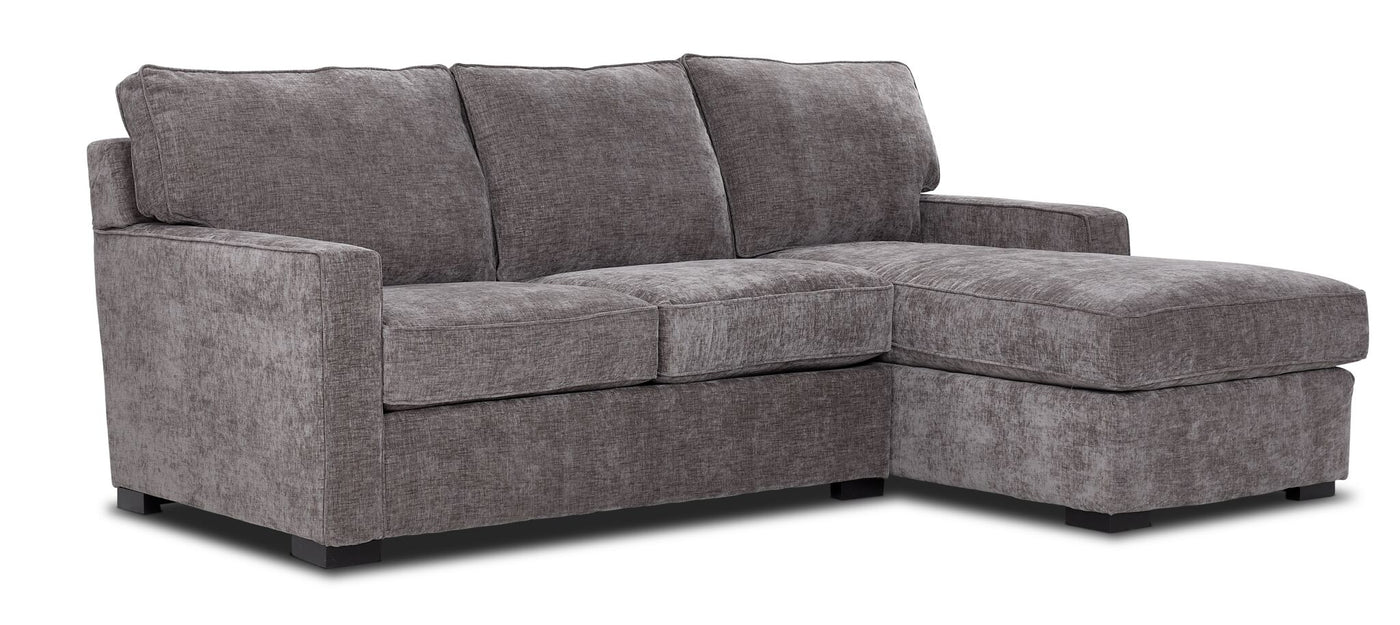 Charlotte 2-Piece Sectional with Right-Facing Chaise - Stone