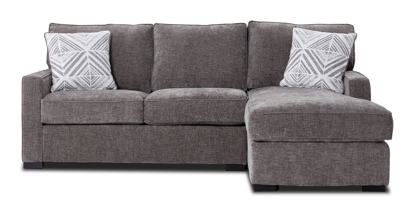 Charlotte 2-Piece Sectional with Right-Facing Chaise - Stone