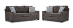 Charlotte Sofa and Loveseat Set - Pewter