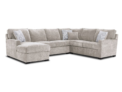 Charlotte 4-Piece Sectional with Left-Facing Chaise - Sand