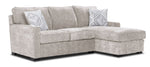 Charlotte 2-Piece Sectional with Right-Facing Chaise - Sand