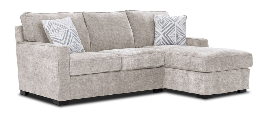 Charlotte 2-Piece Sectional with Right-Facing Chaise - Sand