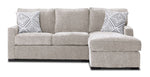 Charlotte 2-Piece Sectional with Right-Facing Chaise - Sand