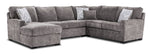 Charlotte 4-Piece Sectional with Left-Facing Chaise - Smoke