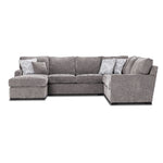 Charlotte 4-Piece Sectional with Left-Facing Chaise - Smoke