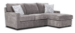 Charlotte 2-Piece Sectional with Right-Facing Chaise - Smoke