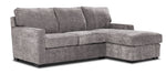 Charlotte 2-Piece Sectional with Right-Facing Chaise - Smoke