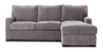 Charlotte 2-Piece Sectional with Right-Facing Chaise - Smoke