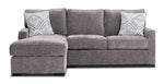 Charlotte 2-Piece Sectional with Left-Facing Chaise - Smoke